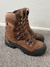 Barbour Tech Albacore High Leg Hiking boots UK10 Vibram Brown Hunting Walking