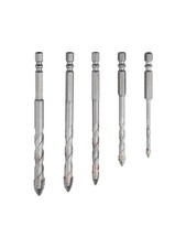 4-Nut Exzenterbohrer Set 5tlg 4mm 6mm 8mm 10mm 12mm f��r Maurerarbeiten