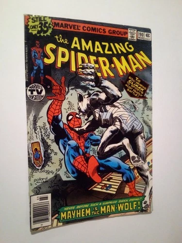Marvel Comics the Amazing Spider-Man & The Man Wolf #190 (1979) Group Comic Book