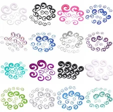 18PC Acrylic Spiral Taper Ear Stretching Gauge Kit Stylish Set Piercing 14G-20MM