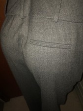 Talbots Work Casual Business Lined Pants Cuff Leg Gray Sz 10