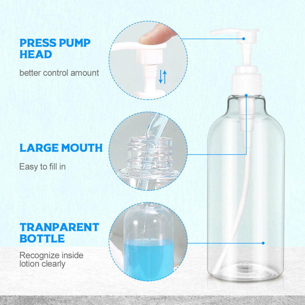 Body Wash Dispenser for Shower Refillable Shampoo and Conditioner