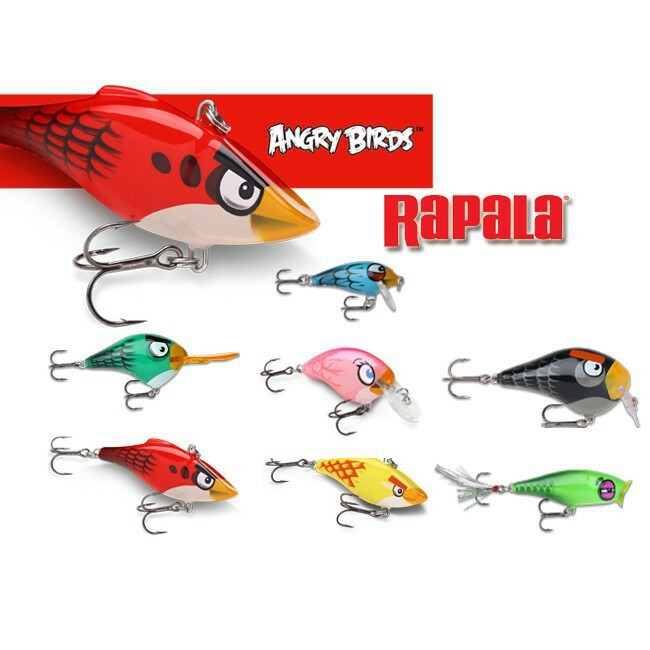 Express Ship Rapala Angry Birds Set of 7 Lures LIMITED EDITION Rapala Collector - Picture 2 of 4