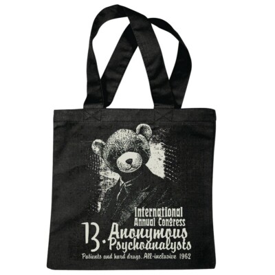 Tasche Beutel Baumwolltasche ANONYMUS PSYCHOANALYSTS ANNUAL CONGRESS LIFESTYLE