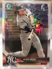 2018 Bowman Chrome Draft Ryder Green 1st Refractor New York Yankees #BDC-84