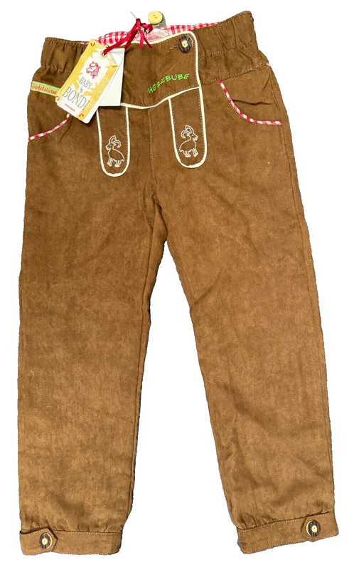 Girls BONDI GIPFELSURMER TRADITIONAL BAVARIAN TRACHTEN PANTS, Size 116 (5-6)