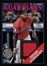 2023 Topps Series 4 1988 RC Rookie Patch Relic Black OSCAR GONZALEZ Digital