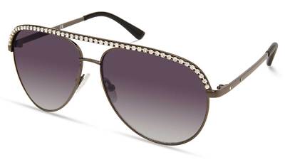 Harley-Davidson Women's Bling Aviator Sunglasses, Gunmetal Frame