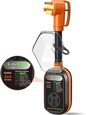 RV Surge Protector 50 Amp - Upgraded RV Circuit Analyzer with Waterproof Cover,
