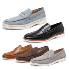 Men Fashion Causual Loafers Slip on Lightweight Business Penny Shoes Size 8-13