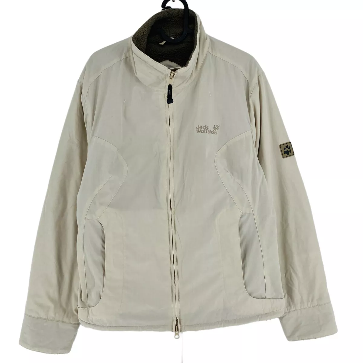 Jack Wolfskin Beige Cotton Blend Jacket Coat Size L