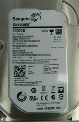 Seagate 9YN162-500 1TB 6Gbps 7200RPM 3,5'' SATA LFF Festplatte ST1000DM003