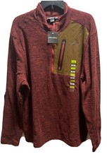 Eddie Bauer Men  s Sweater XL 1/2 Zip Mock Neck Long Sleeve New With Tags