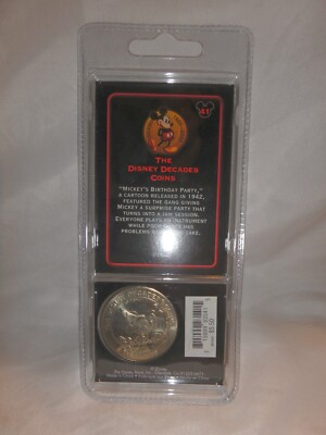 The Disney decades coin Mickey's Birthday 1942 new in package | eBay