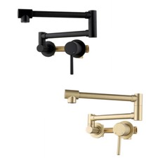 Brass Pot Filler Faucet Tap Wall Mounted Kitchen Faucet Folding Stretchable