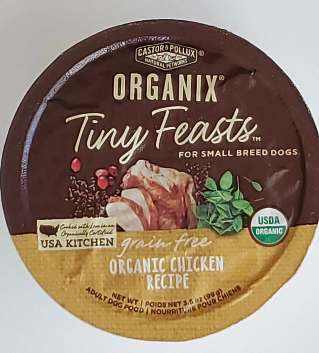 Castor Pollux Organix Tiny Feasts Grain Free Organic Chicken