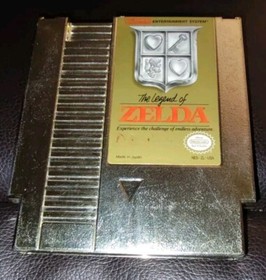 The Legend of Zelda Nintendo NES 1987 autentico funzionante oro gioco carrello e manuale 