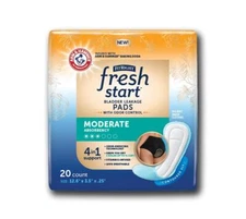 FitRight Fresh Start Pads for Women, Moderate Absorbency, Case of 80