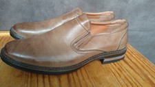 MEMPHIS ONE SLIP ON SHOES BROWN MENS SIZE UK 9 ONLY WORN ONCE.