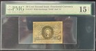 50 cent Fractional Currency Fr. 1317 With Surcharge "18-63" And "A" PMG 15 NET