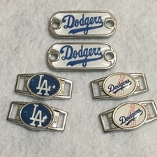 2 ~Los Angeles Dodgers MLB Paracord Charms Oval or Mini Dog Tag shoelace charms