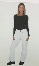 Arctic Insulated Women's White Snow Ski Snowboard Pants Inseam 31" Sz M 8-10