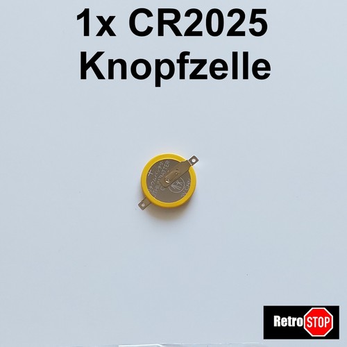 1x🔋 CR2025 Knopfzelle 3V Batterie für Gameboy Spiele mit Lötfahnen NEU ✅