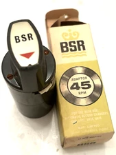 BSR 45 RECORD ADAPTER SPINDLE ADAPTOR  NOS GREEN BOX  GREAT BRITAIN MATE