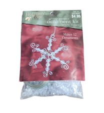 Holiday Time Group Project Snowflake Ornament Kit Makes 12