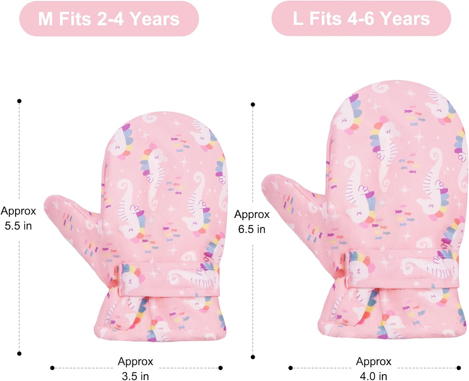 Baby Gloves Waterproof Toddler Mittens Winter Snow Gloves With