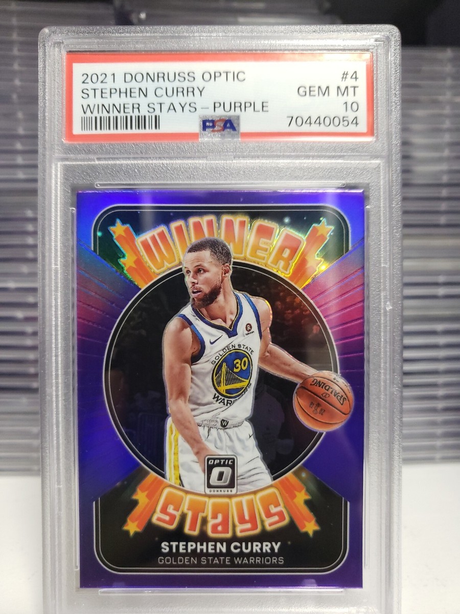 2021 Optic Stephen Curry PSA 10 Purple