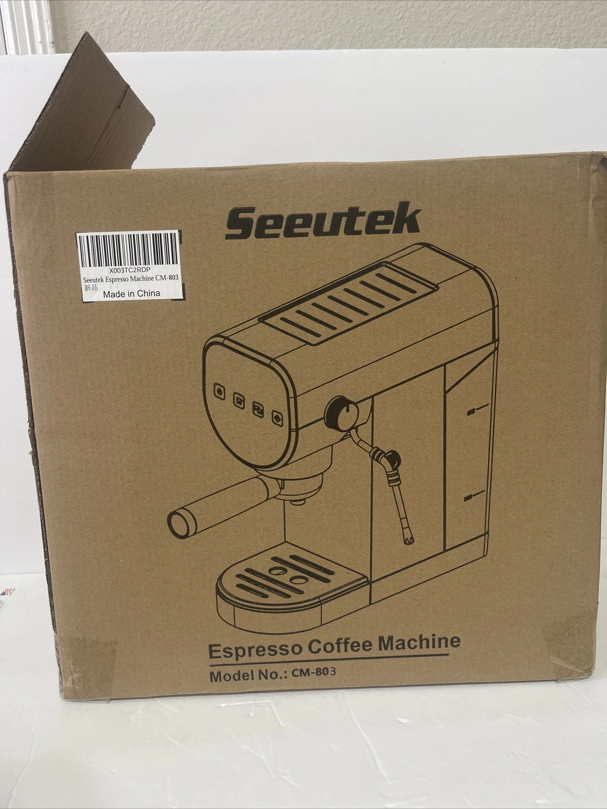 Seeutek Espresso Machine 20 Bar Espresso Maker With Milk Frother