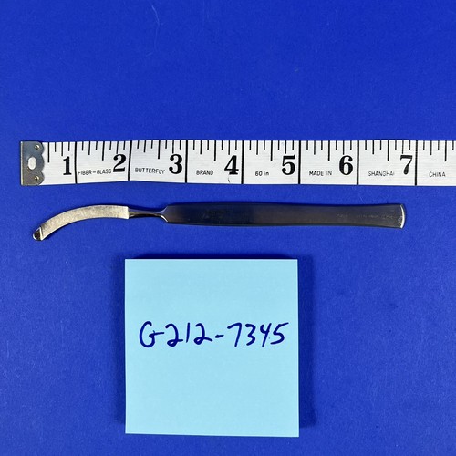 V Mueller BE360 JACKSON TRACHEOTOMIC BISTOURY CURVED WITH BLUNT PROBE v-mueller-be360-jackson-tracheotomic-bistoury-curved-with-blunt-probe