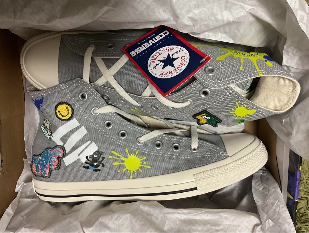 Converse ALL STAR LC HI Splatoon3 Sneakers Gray US8.5 31312950210