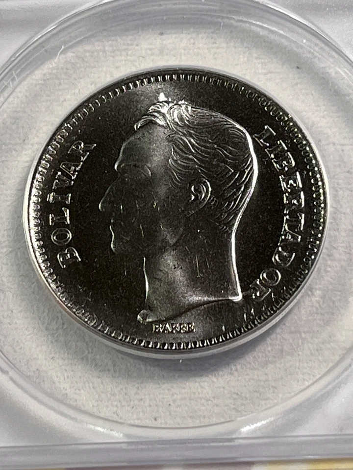 1989 Venezuela 5 Bolivares Graded MS 67 by ANACS - Image 3 of 4
