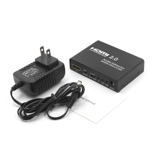 HDMI to HDMI+ SPDIF 4K 5.1 2.0 Optical Toslink RCA L/R Audio Extractor Converter - Picture 6 of 6