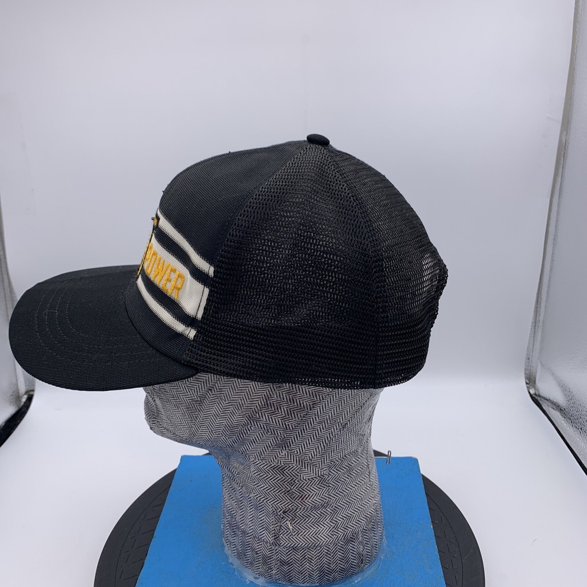 Vintage CAT Diesel Power Trucker Snapback Mesh Cap Hat Mens  display picture 2