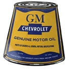 Vintage Chevrolet Sign - General Motors Oil Can Gas Pump Porcelain Sign