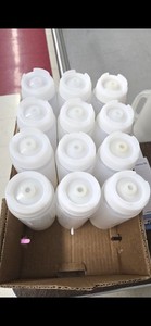 Lot of 12 First In First Out Plastic Restaurant Squeeze Bottles