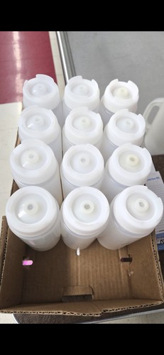 Lot of 12 First In First Out Plastic Restaurant Squeeze Bottles