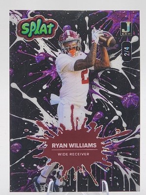 Ryan Williams /4 2025 WIld Card Splat PRC Purple Scope Alabama Crimson Tide SSP