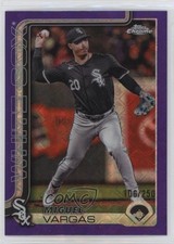 2025 Topps Chrome Logofractor Edition Purple Refractor /250 Miguel Vargas 1d4b