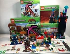 LEGO Minecraft Summer 2025 sets with boxes and instructions