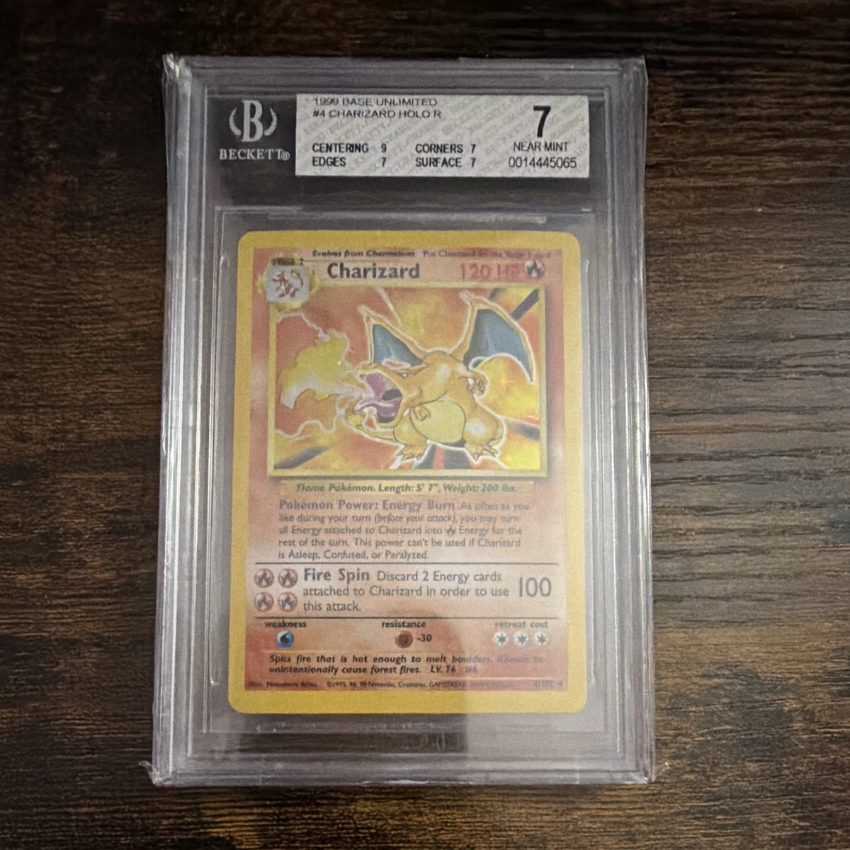 Pokémon TCG Base Set Grade 7 English Collectible Individual Card