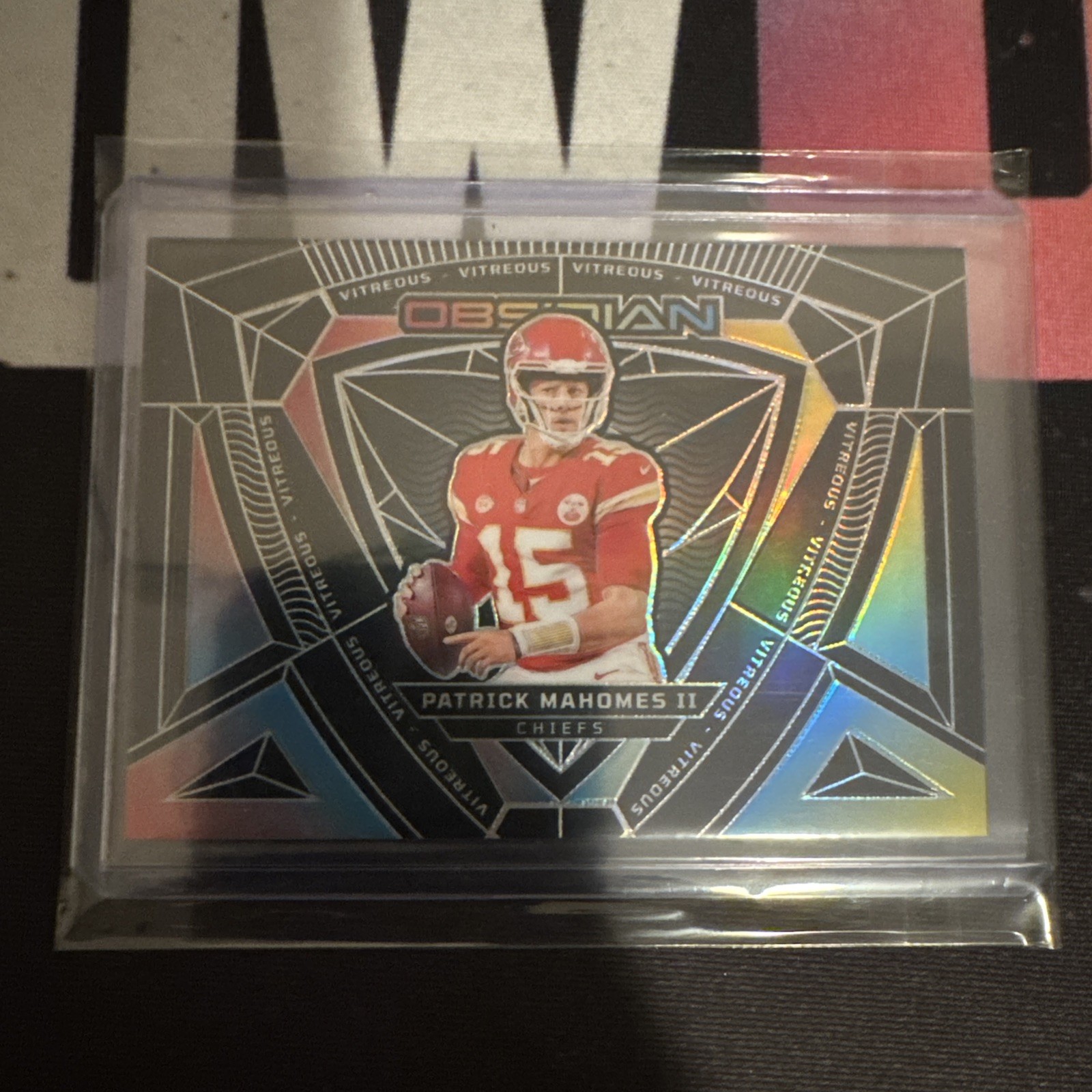 2024 Panini Obsidian Patrick Mahomes Vitreous Case Hit A