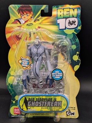 Ben 10  Ben Tennyson Is Ghostfreak 4'' Figure Bandai #27228 Alien Collection DNA