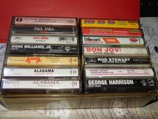Great Lot 14 BETTER Vintage Cassettes Michael Jackson,George Harrison,Alabama 