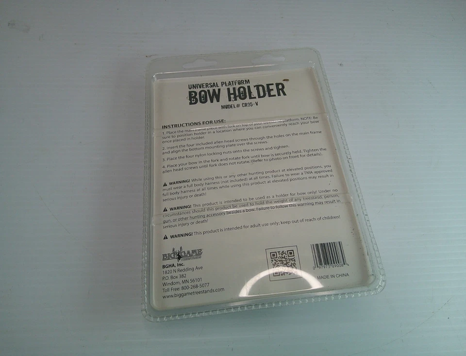 Big Game CR95-V Soporte de Árbol Universal Plataforma Arco Soporte Totalmente Ajustable Foto 2 de 2