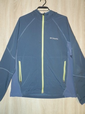 Columbia Herren XL leichte Softshelljacke mit Kapuze blau mit...