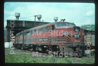 Duplicate Slide LV Lehigh Valley Matched Old Paint ALCO FA2 584 & FA2 Palmerton